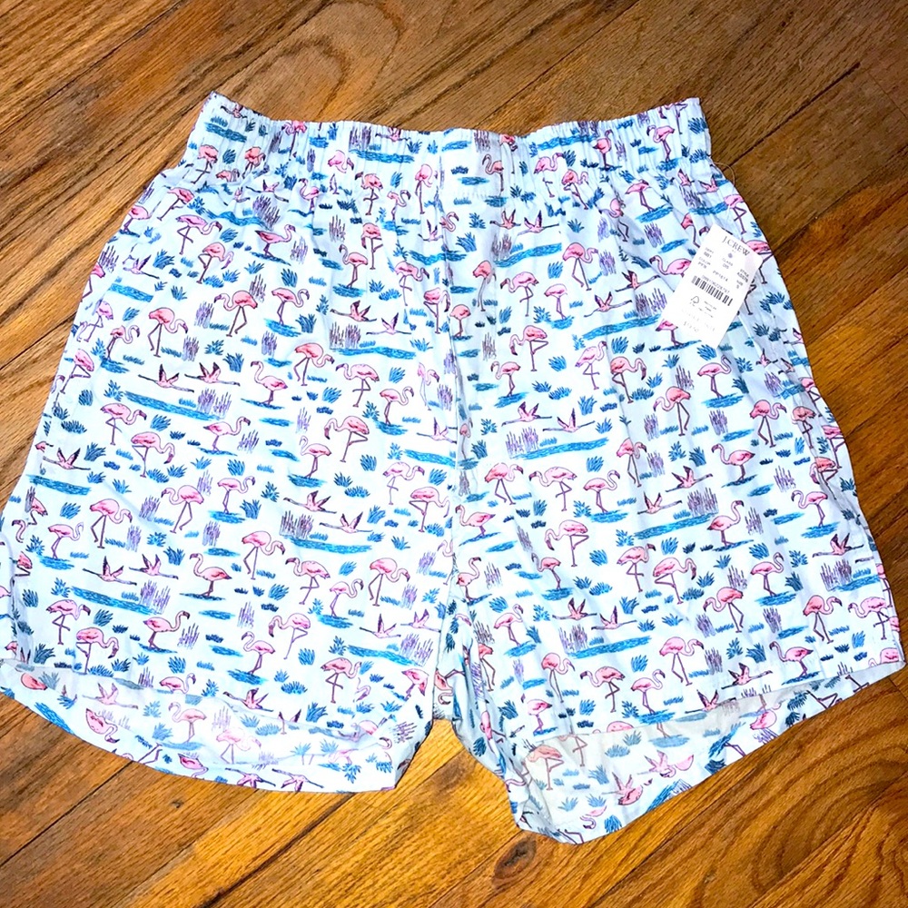 J Crew Flamingo Boxer Shorts